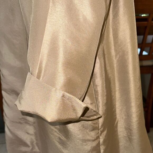 Chico’s Gold Lame’ Elegant Gold Jacket Size 3 - (XL) - Picture 6 of 10